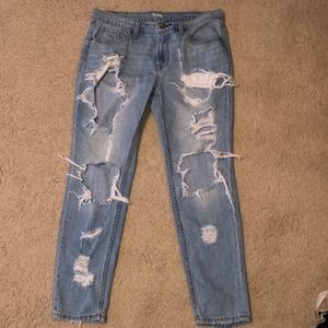Ripped Boyfriend Jeans